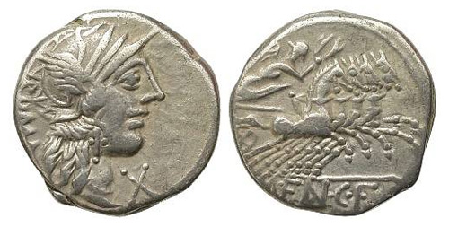 fannia roman coin denarius